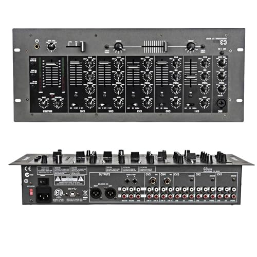 Uscite: Bilanciato (XLR), Master (RCA), Record (RCA), Zona (RCA), Cuffie (stereo da 1/4