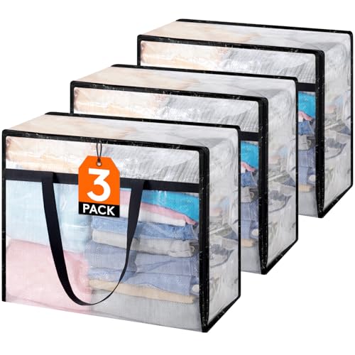 Catálogo para Comprar On-line Contenedores de plastico transparente - 5 favoritos. 42 Lifewit Bolsas de Almacenamiento Transparentes 40L, Bolsas para Guardar Ropa, Organizador de Ropa de Plástico Plegable con Cierre, Contenedor para Ropa, Cobijas y Edredones,...
