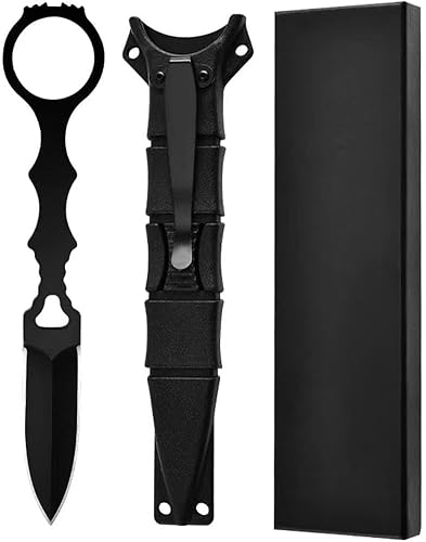 CIZPIROK Pequeño cuchillo táctico EDC de hoja fija con funda Kydex y clip de bolsillo, hoja de acero 440C, cuchillo de campamento para pesca al aire disponible en Yaxa Colombia