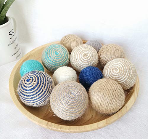 Elkpruu Orbs Decorative Balls Set Of 12, Centerpieces For Dinning Room Table, Blue Decorations For Bowls, Vases, Trays And Basket Fillers #TOP4