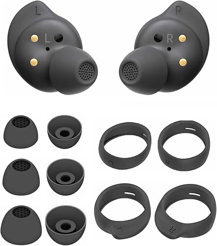ALXCD Eartips - Kit de ganchos para los oídos compatibles con auriculares Galaxy Buds FE, SML 3 pares de puntas de silicona para auriculares, SL, 2