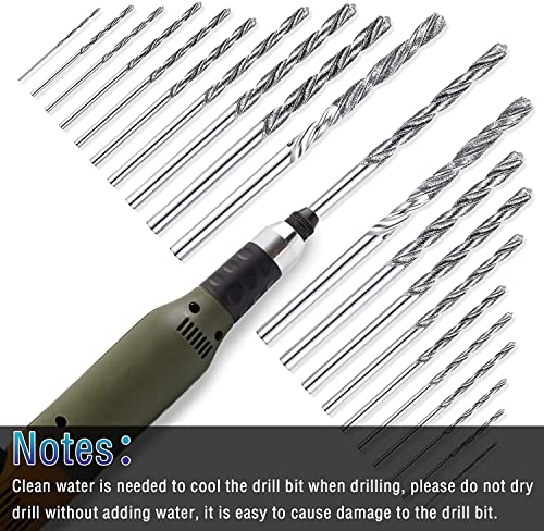 Utoolmart Diamond Twist Drill Bits, 0.8Mm Jobber Drill Bits High Speed Steel Hss For Glass Sea Shells Stone Tiles 2 Pcs #TOP4
