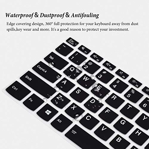 Image of Keyboard Cover for Lenovo Yoga 7i 5i 2-in-1 14 inch /Flex 5 14 inch 2-in-1 Laptop /Flex 5 14 inch / Idepad S540 14 /ThinkBook 14 Gen 2,Keyboard Protector Skin for Lenovo Ideapad 5 14 inch-Black