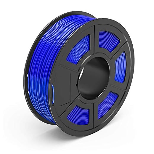 Zamelux Filamento para impresora 3D, ácido poliláctico (PLA), 1.75 mm,1 kg (Azul)