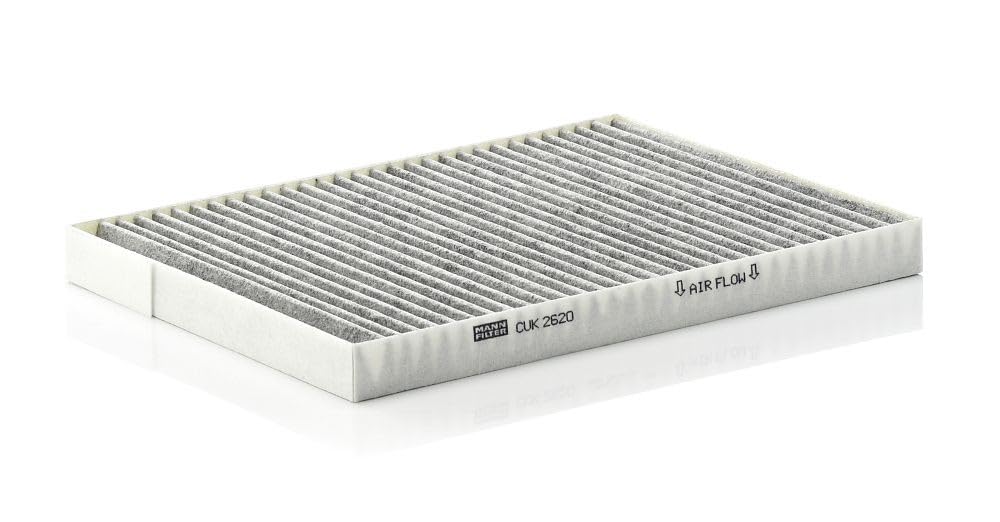MANN-FILTER CUK 2620 Cabin Air Filter - Pollen Filter with Activated Carbon - for Cars + Transporters
