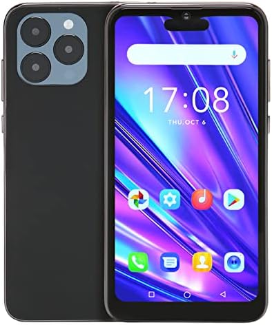 Heayzoki 6.1 Inch Unlocked Cell Phone, Unlocked Smartphone for Android 8.1, 4GB 32GB Long Lasting Battery Dual SIM 5MP 8MP Camera, Black