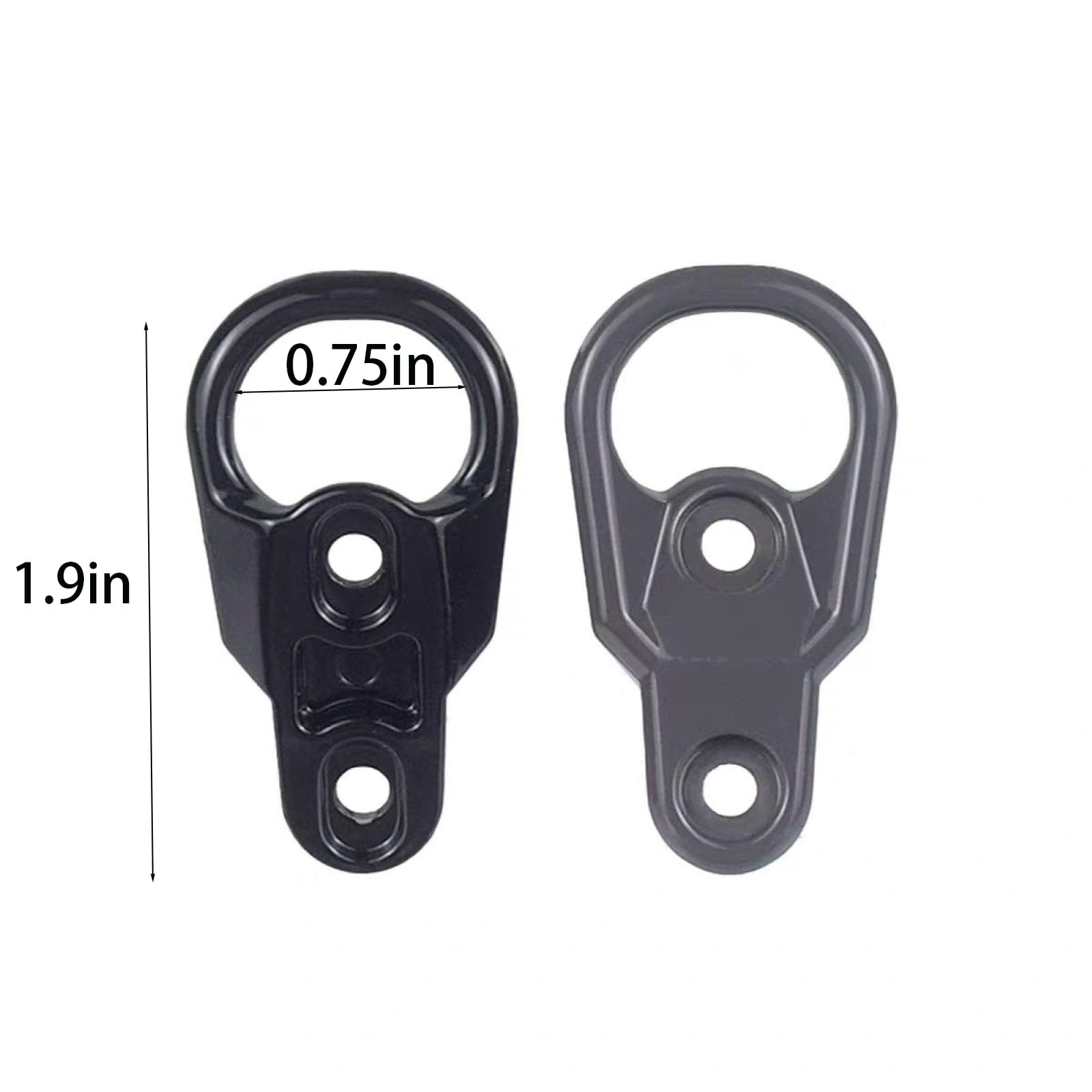 GHHQIANG 2Pcs MLOC Sling Mount -Mlok Accessories for Two Point and Traditional Sling (Black)