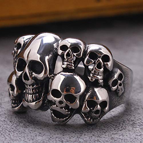 Jude Jewelers Stainless Steel Gothic Skull Vintage Antique Style Biker Cocktail Party Ring3
