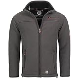 winterjacke grau kurz Geographical Norway UREKA Herren Fleece Jacke Fleecejacke warm Teddyfell Futter Gr. S-XXXL