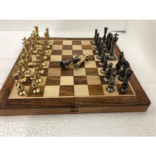 Échiquier pliable en bois 35,6 cm pour vos soirées jeux en famille