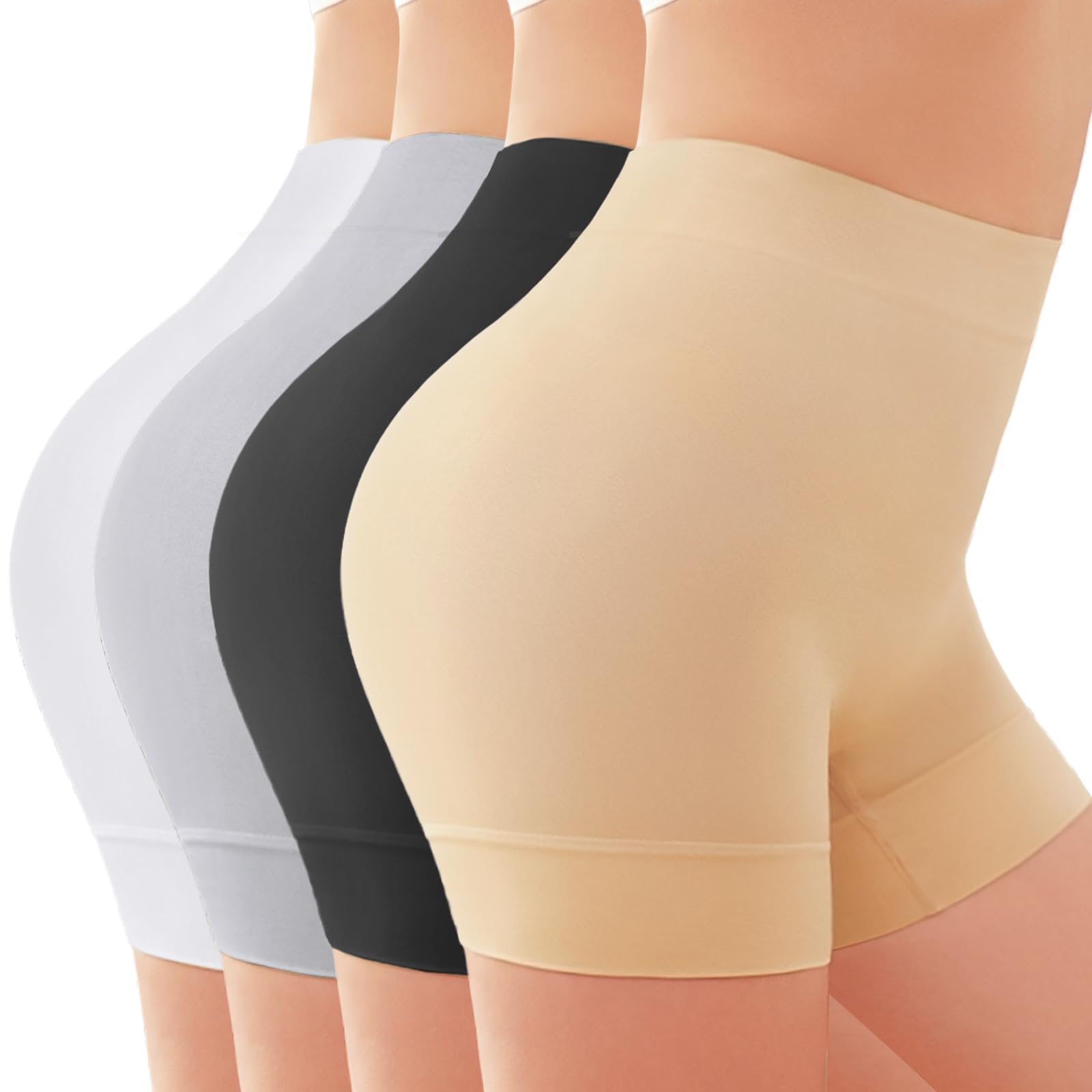 YADIFEN Radlerhose Damen Kurze Hose Damen Shorts Leggings,sehr kurz Shorts Damen,Unter Kleid Rock Anti Scheuern Bequem hohe Taille Boxershorts Hotpants