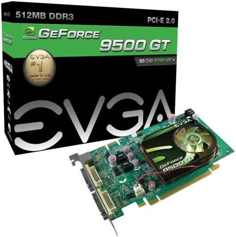 EVGA 512-P3-N956-TR e-GeForce 9500 GT 512 MB DDR3 PCI-E 2.0 Graphics Card