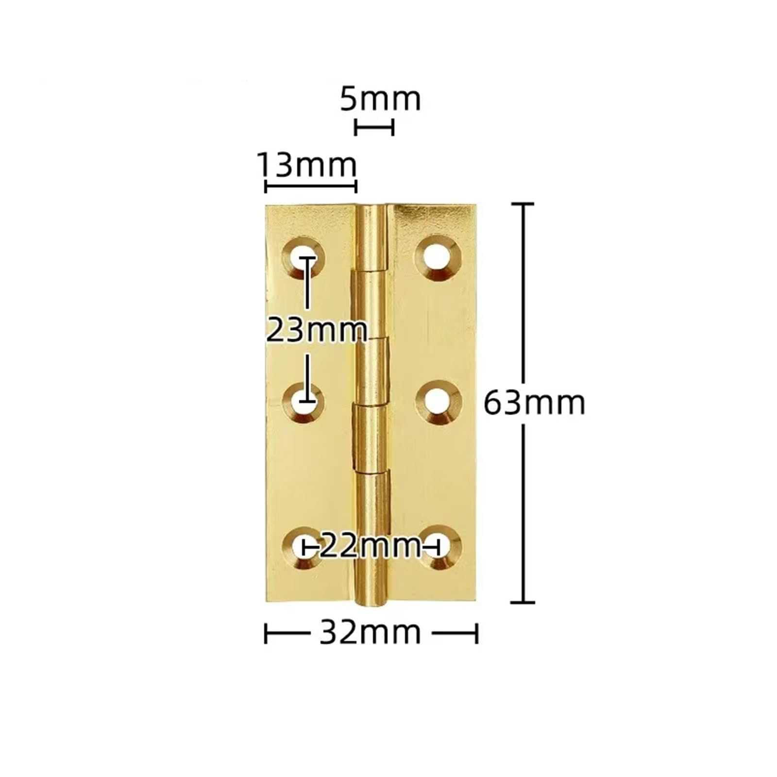Globellapro Brass Door Hinges, 4 Pcs, 2.5 Inch Heavy Duty, Folding, for Doors Windows, Drawers, 2.5inch - Image 2