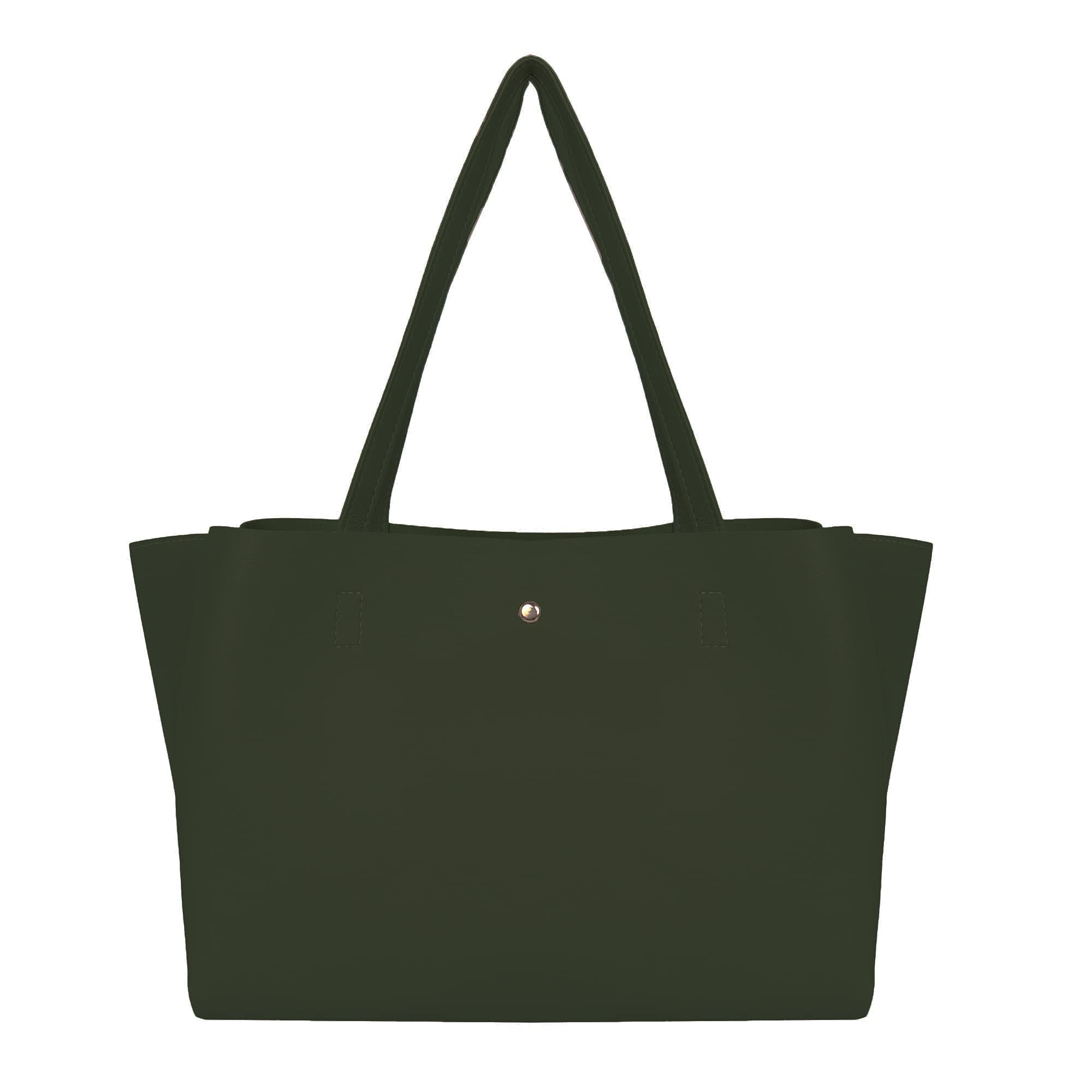 ALIZA Women tote handbag (Material-PU) (Bottle Green) (B094D4QB6H) Amazon Price History, Amazon Price Tracker