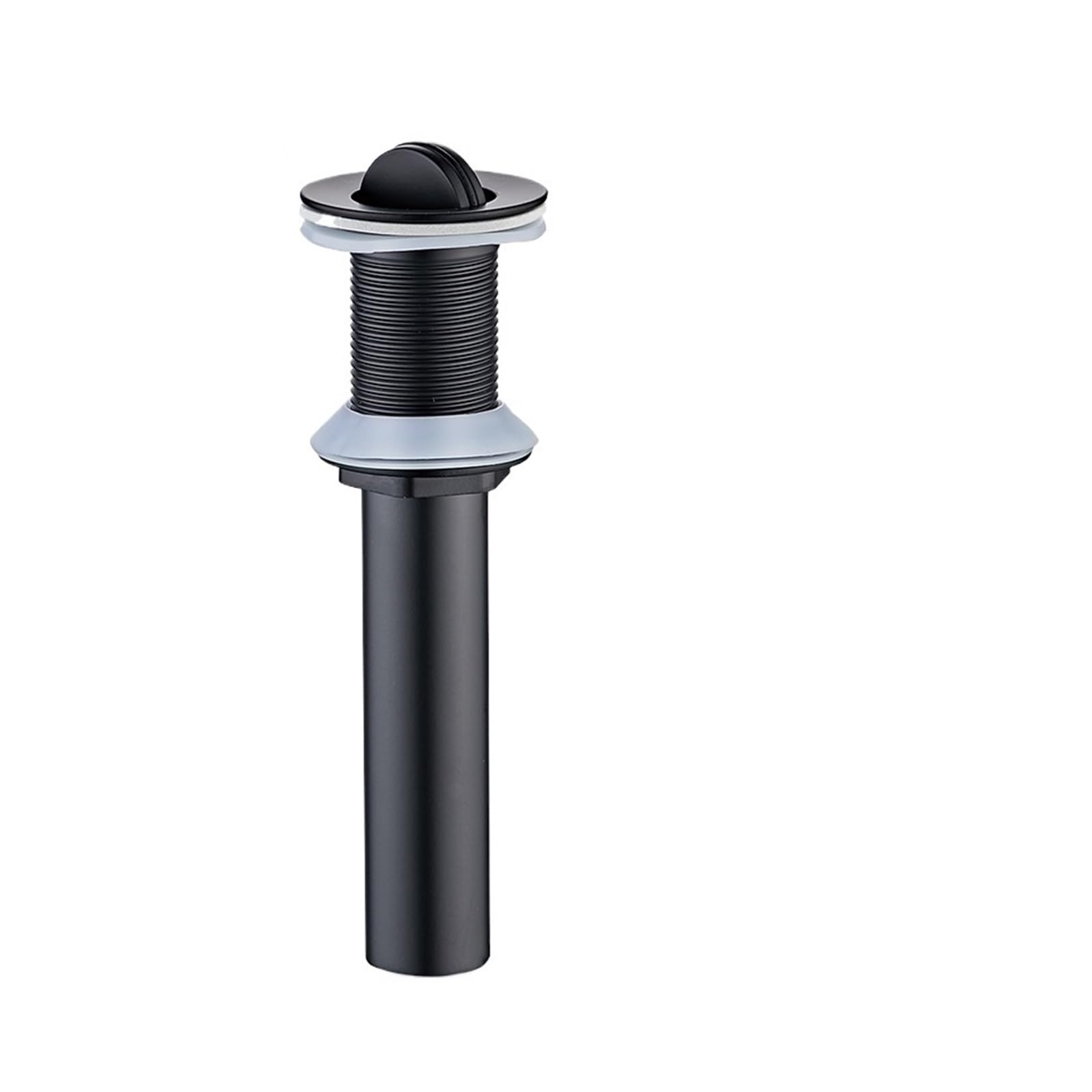 Pop Up Clack, Matte Black Pop Up Sink Plug Replacement Dual Style Clic-clac Bathroom Basin Vanity Drain(Without Overflow B)