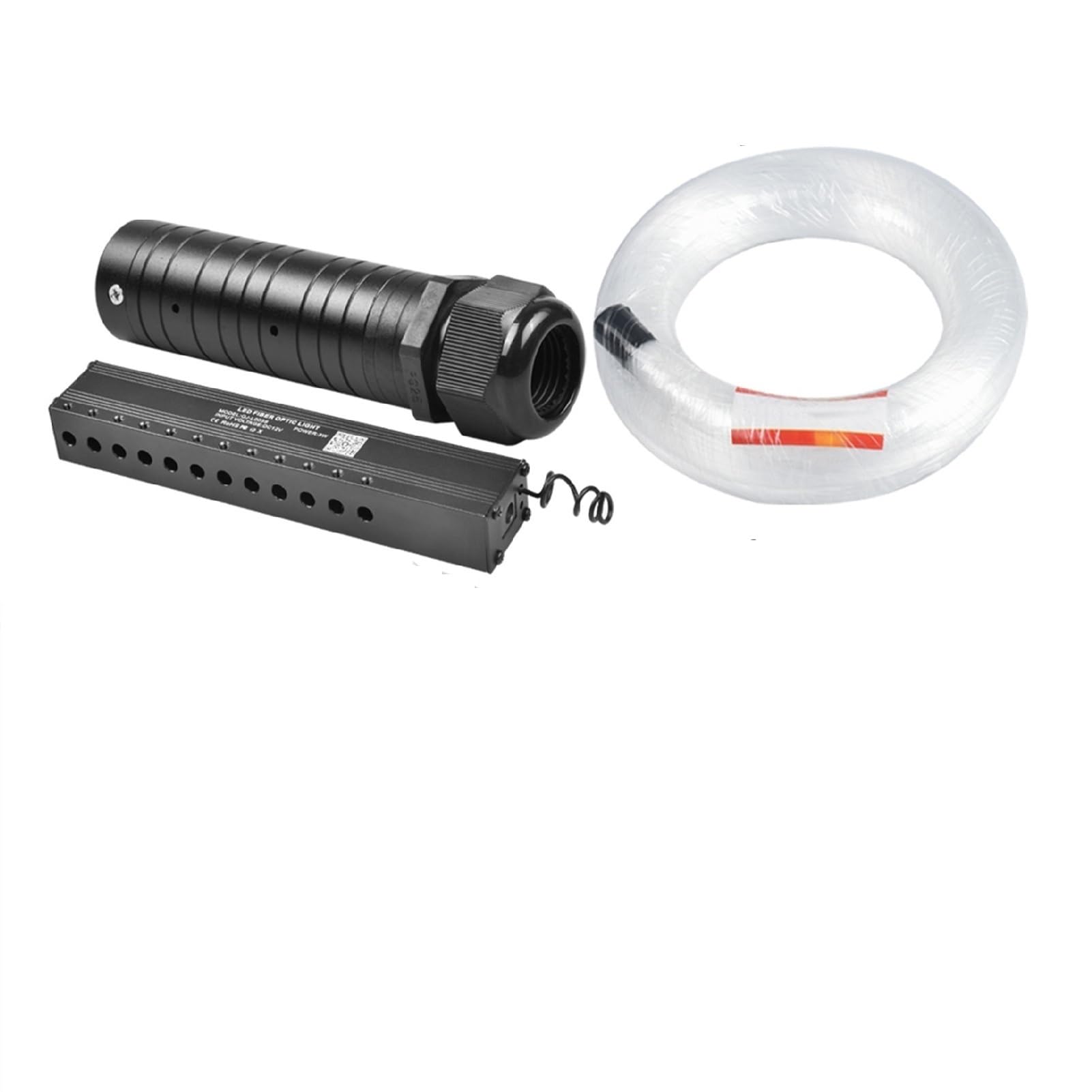 Starlight Headliner Kit, 6W RGBW Remote App Control Fiber Optic Star Ceiling Lights Kit with 3W Meteor Light Engine for Car Lighting(0.75mmx200pcsx2m)