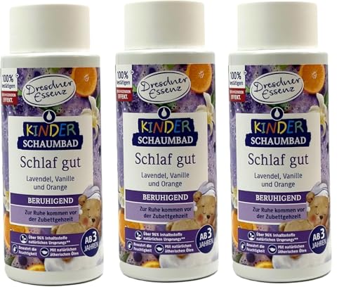 3er Pack Dresdner Essenz Kinder-Schaumbad Schlaf gut 3x 300ml