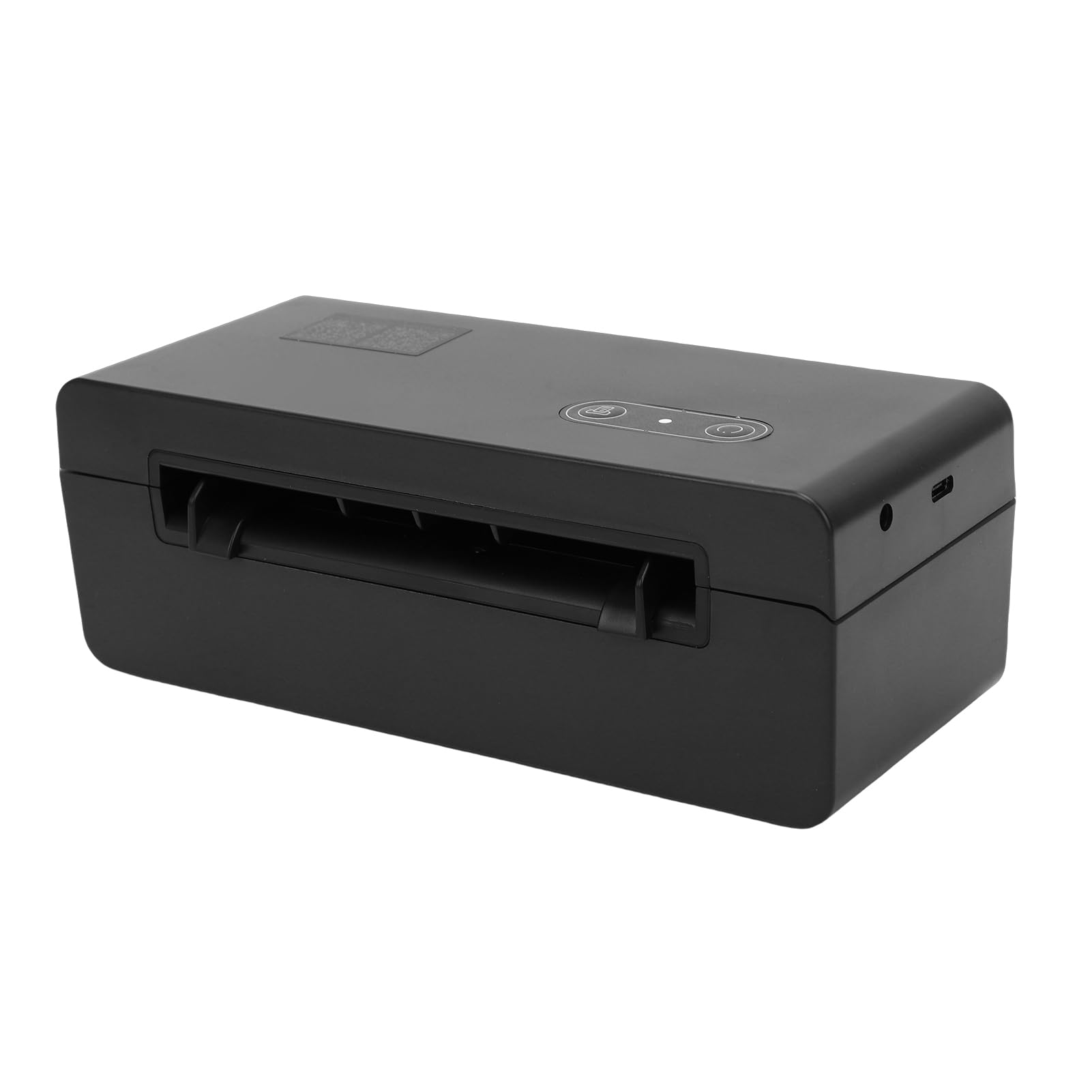 BRRNOO Szybka Termiczna Drukarka Etykiet, prędkość Druku 4 Cale/s, rozdzielczość 203 Dpi, łączność BT i USB, Obsługa Szerokich Nośników od 40 Mm do 110 Mm, do Etykiet (Wtyczka UE 100-240 V)