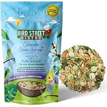 Bird Street Bistro Parrot Food - Parrot Food - Cooks in 3-15 min w/Natural Whole Grains, Legumes, Non-GMO Fruits, Vegetables & Health-Oriented Spices.
