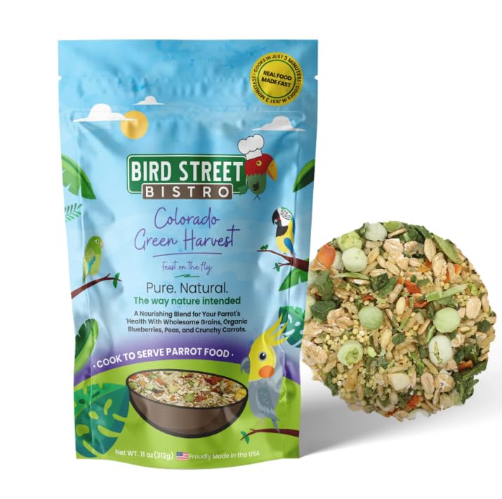 Alimento para papagaios e outras aves Bird Street Bistro Colorado Green Harvest, 1 unidade