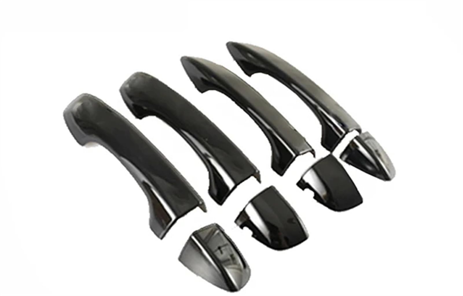 Lzbzhb Gloss Black Car Exterior Outsidedoor Handle Car Side Door Handle Exterior Decoration For Vw For Polo For Mk6 For Aw For Bz 2017 2018 2019 2020 2021 2022 2023(Gloss Black)