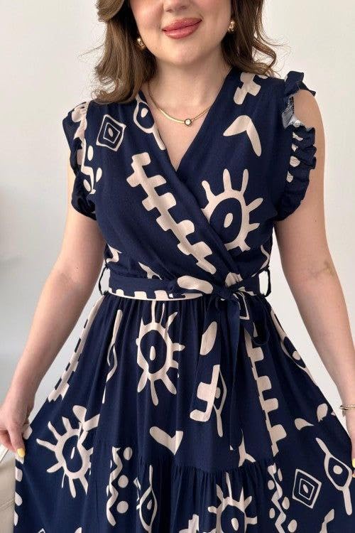 Image of Modestouze Attires Dress for Women Western Maxi Style, Indo Western Dresses, One Piece Long Gown, A Line Flared Pattern, Ethnic Look Outfit for Women