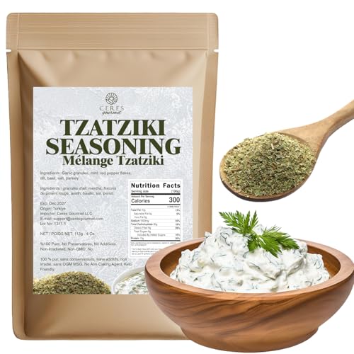 Tzatziki Seasoning Spice Mix 4 oz - Authentic Greek Tzatziki
