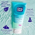 Clean & Clear Deep Action Exfoliating Facial Cleanser, Scrub & Face Wash, Pro-Vitamin B5, Lactic & Glycolic Acids, Oil-Free Gentle Daily Exfoliator for Soft, Smooth, Hydrated Skin, Vegan, 7 Fl Oz Tube - Image 5