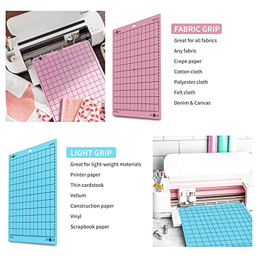image for Cutting Mat for Cricut, HTVRONT 6 Pack Cutting Mat 12x12 for Cricut Ex