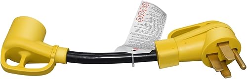 Miniatura 3 de Cable adaptador de generador NEMA 14-50P a TT-30R RV de 0.3M1ft, enchufe de 4 clavijas de 14-50p con vástago manual, TT-30R 3 agujeros con línea de