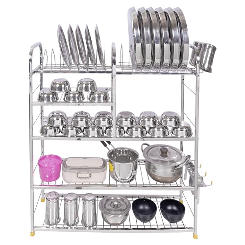 Image of Kitchen Stand, Bartan Stand Stainless Steel Kitchen Rack (31 X 30 Inch) Wt-6.5kg