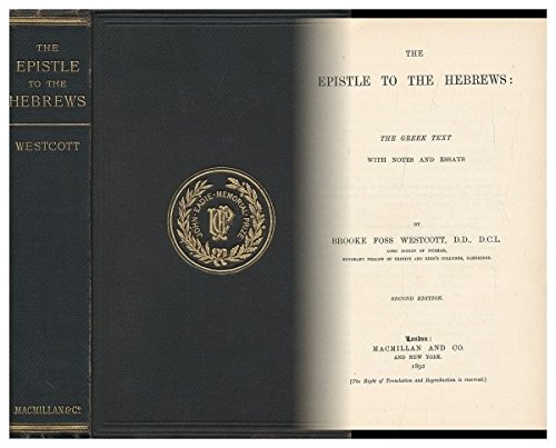 The Epistle to the Hebrews [Greek] B000WGSI92 Book Cover