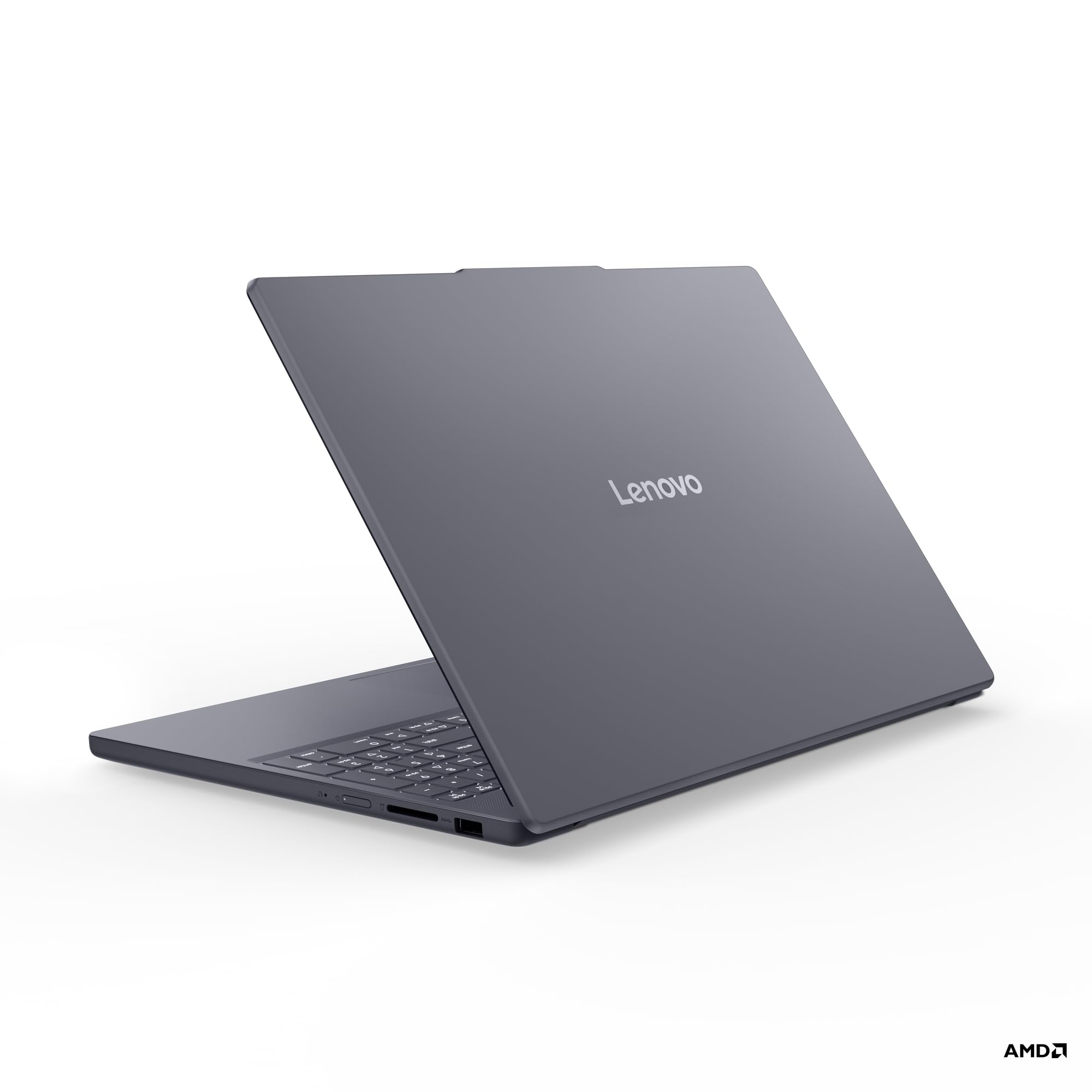 Lenovo IdeaPad Slim 3 Laptop | 15.3" WUXGA Display | AMD Ryzen 5 150 | 512GB SSD | 16GB RAM | AMD Radeon Grafik | QWERTZ | Windows 11 | Luna Grau | 3 Monate Premium Care