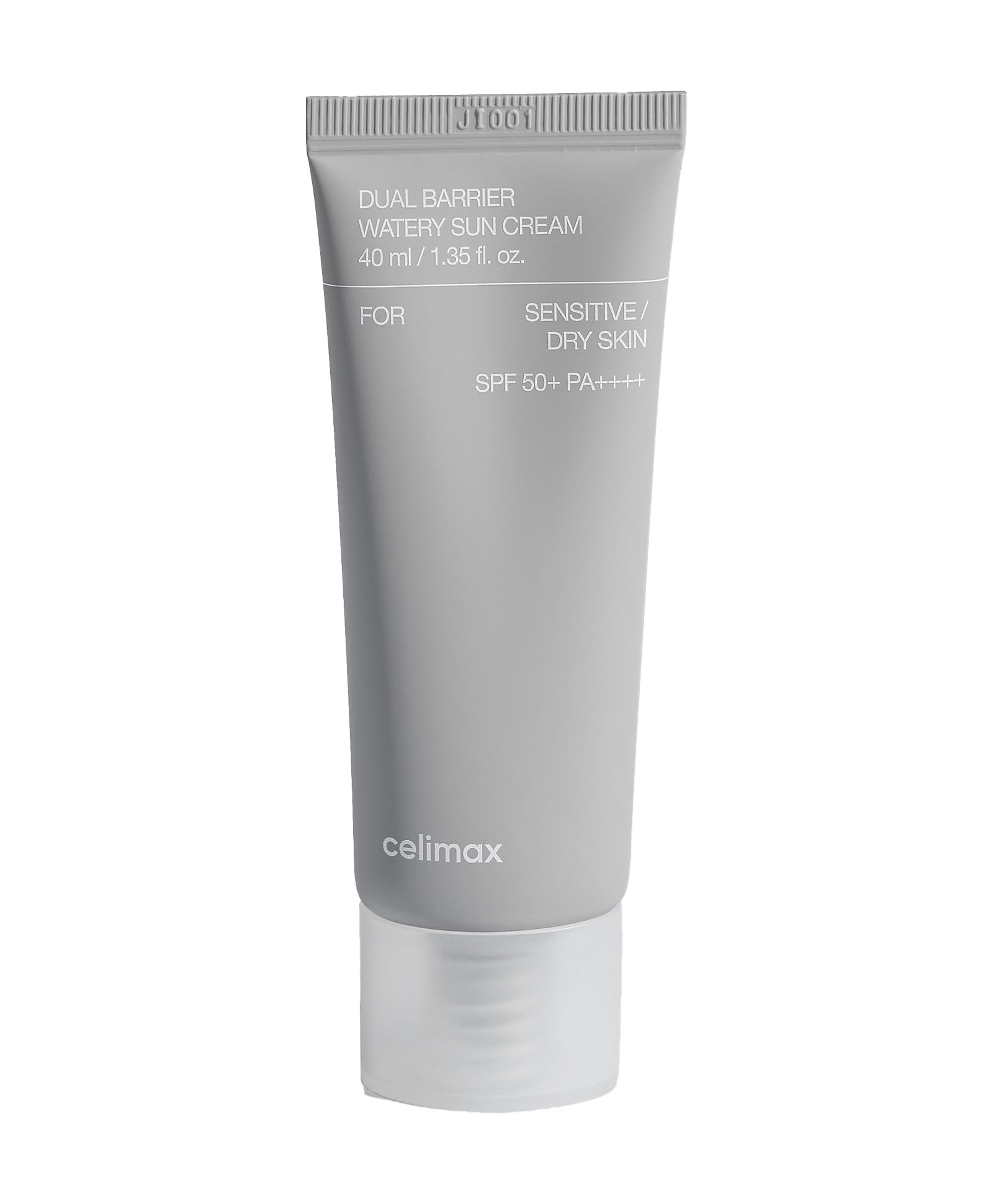 Dual Barrier Watery Sun Cream SPF50, 40ml, Korean Face Sunscreen, Moisturizing, Fragrance-Free, for Sensitive Skin, with Ceramide and Panthenol