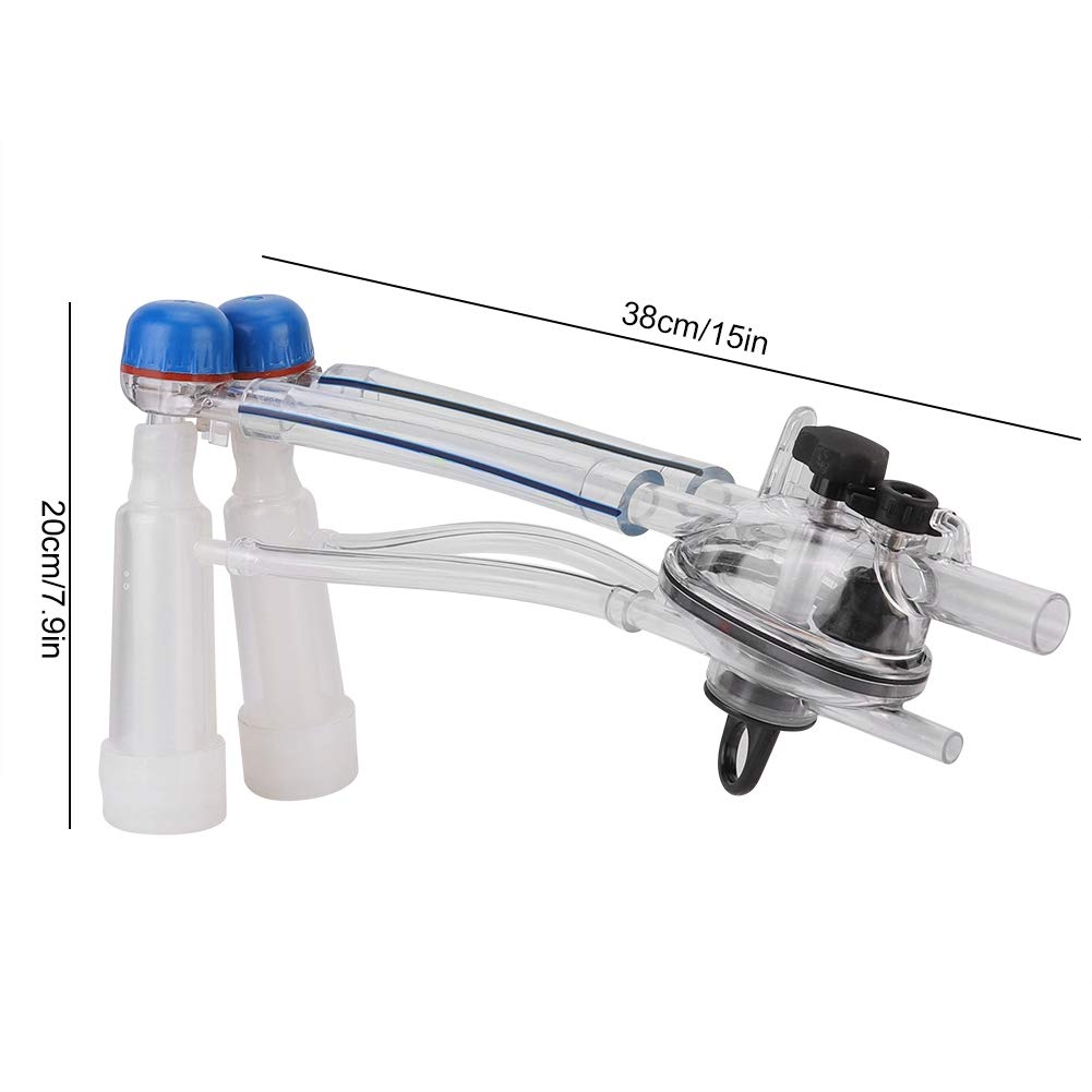 AMONIDA Juego de Máquina de Ordeño para Cabras para un Ordeño Eficiente con Succión Suave, Adecuado para Carro Móvil y Sala de, Material de Calidad Alimentaria, 38 X 20 Cm