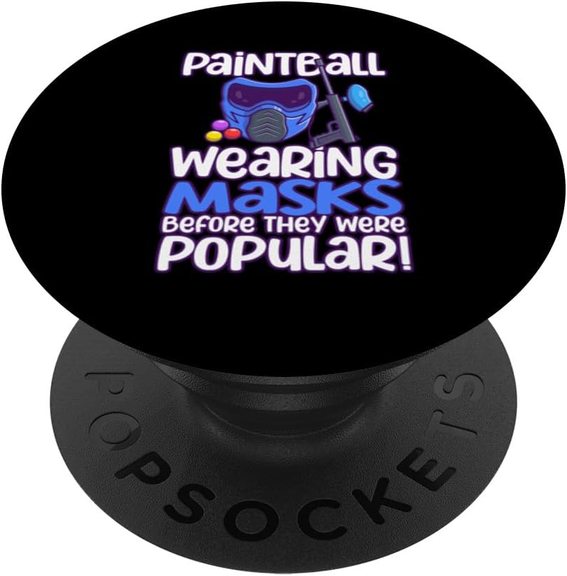 Paintball Wearing Masks Before They Were Popular Paintballer PopSockets Standard PopGrip