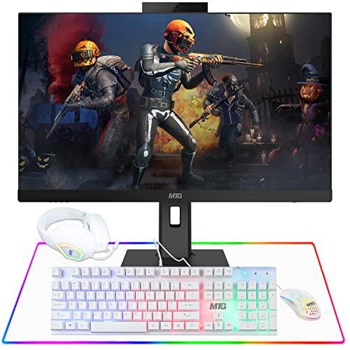 Image of Gaming All in One PC 24 Inch FHD Touchscreen, MTG Yama, Intel Core i5 10th Gen, 32GB RAM, 240GB NVME and 1TB SSD, GEFORCE GTX 1660 6GB GDDR5 Graphics, Webcam, Gaming Kit, Windows 11 Home