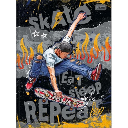 Kit de Cadernos Brochurão, Capa Dura, Do It!, 80 Folhas, Tilibra