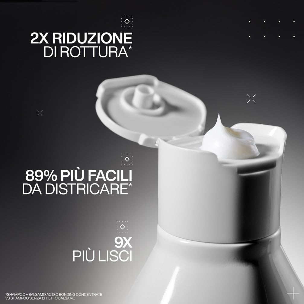 Redken | Balsamo professionale Acidic Bonding Concentrate ABC, Azione Riparatrice, Per Tutti i Tipi di Capelli Danneggiati, 300 ml