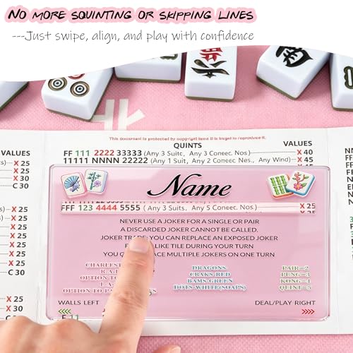 Personalized Mahjong Line Reader & Clear Acrylic Card Finder miniatura 2