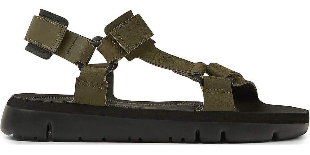 Camper K100416 Oruga Sandal, Strap, Medium Green,