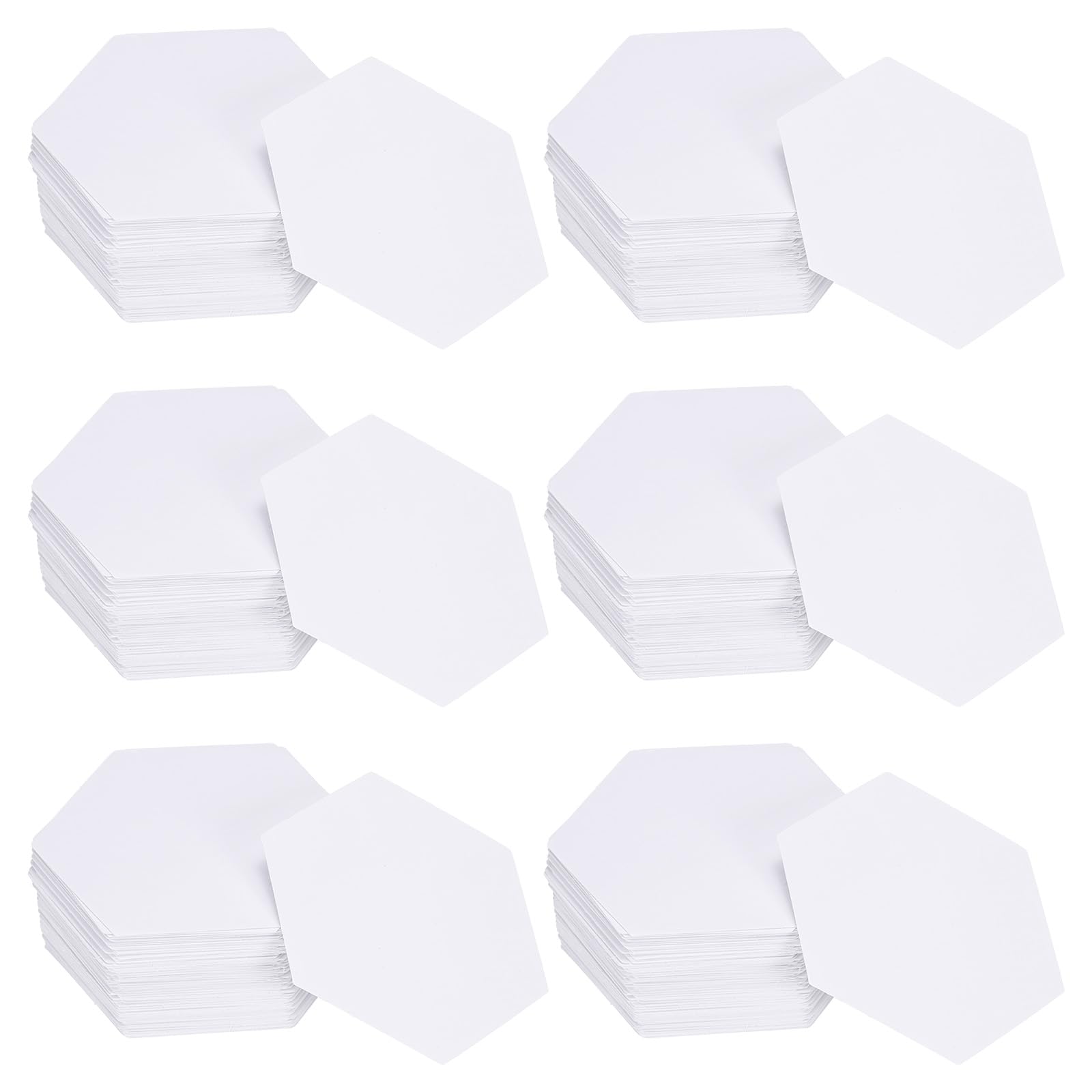 Sourcing Map 600 Count Hexagon Quilt Template, 1-Inch English Paper Piecing, Foundation Paper Pieces for Quilting, Sewing, DIY Craft
