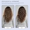 Upgraded Large Diffuser for Dyson Airwrap Styler HS08 HS05 HS01, Hair Diffuser Attachment for Fast Drying Wave Curly Thick Hair, Adding Volume and Define Curl Wave (Grey)