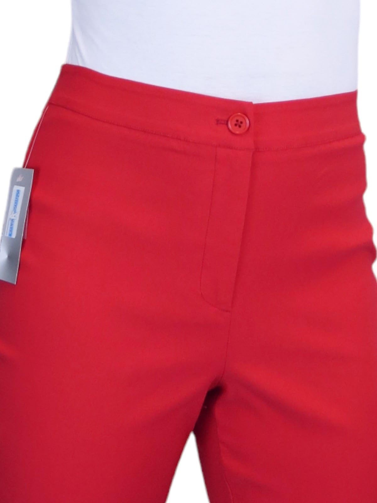Paulo Due Pantacourt 3/4 pour Femme Pantalon Capri Bengaline Stretch 36-48