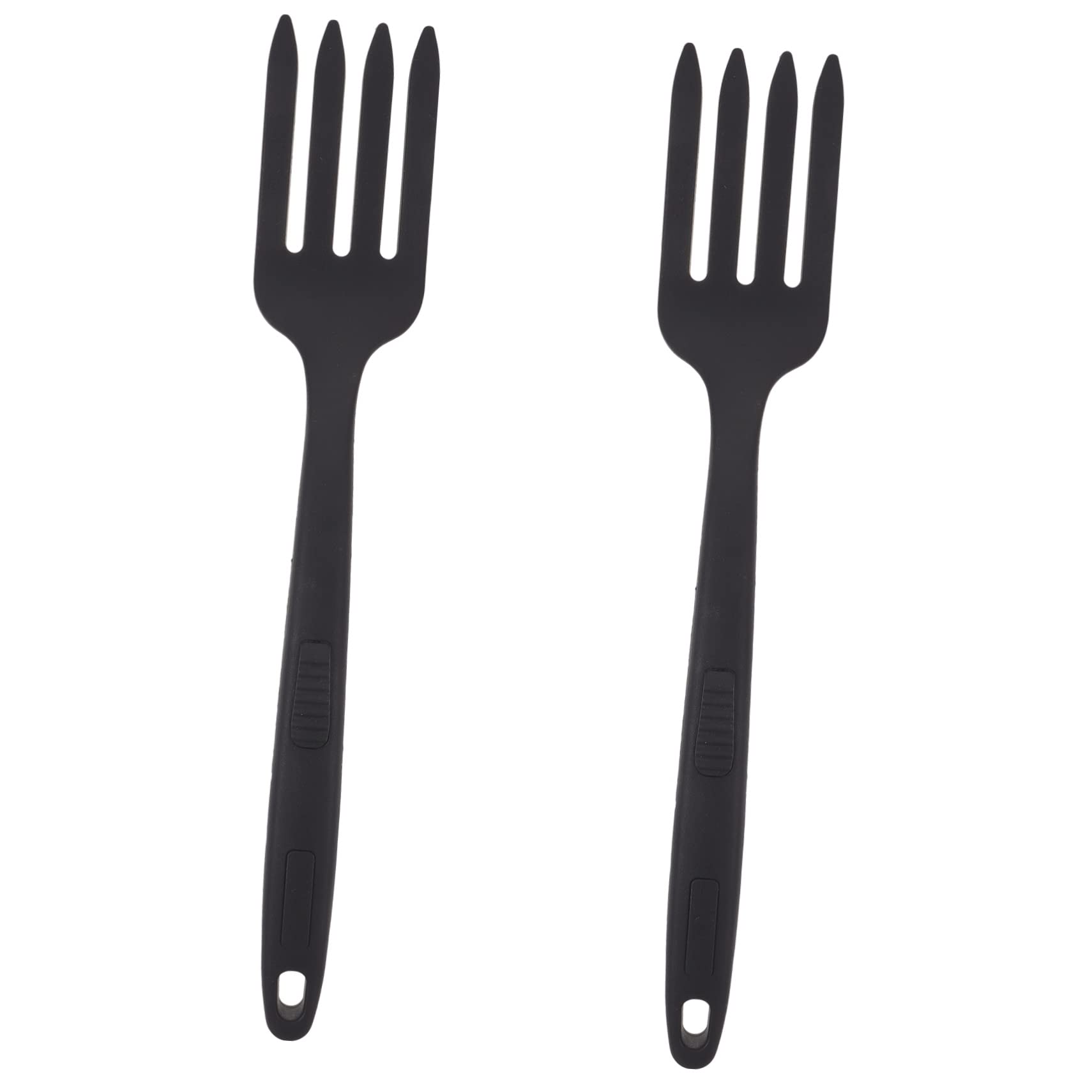 NAMOARLY Healthy Nonstick Silicone Fork for Cooking Pasta Noodles Kitchen Forks Smooth Edges