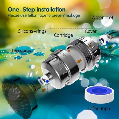 Bwdm BM-SF-15 Stage Shower Filter - Shower Head Filter - Bwdm Hard Water Filter thumb #5