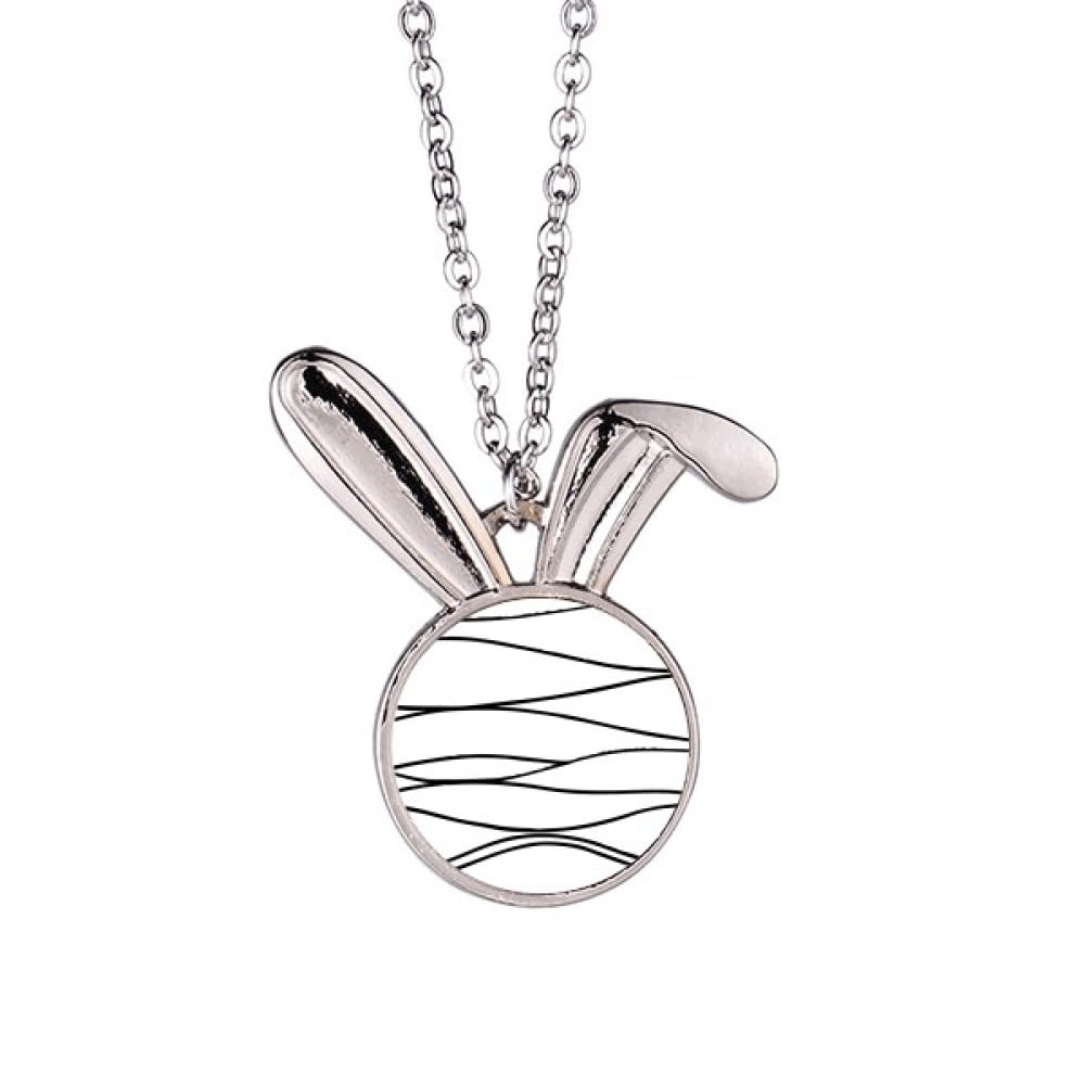 Collier lapin art déco : sublimez un décolleté fade avec style - 5