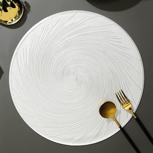 Set de table rectangulaire en PVC argenté lavable pour protéger la table des enfants