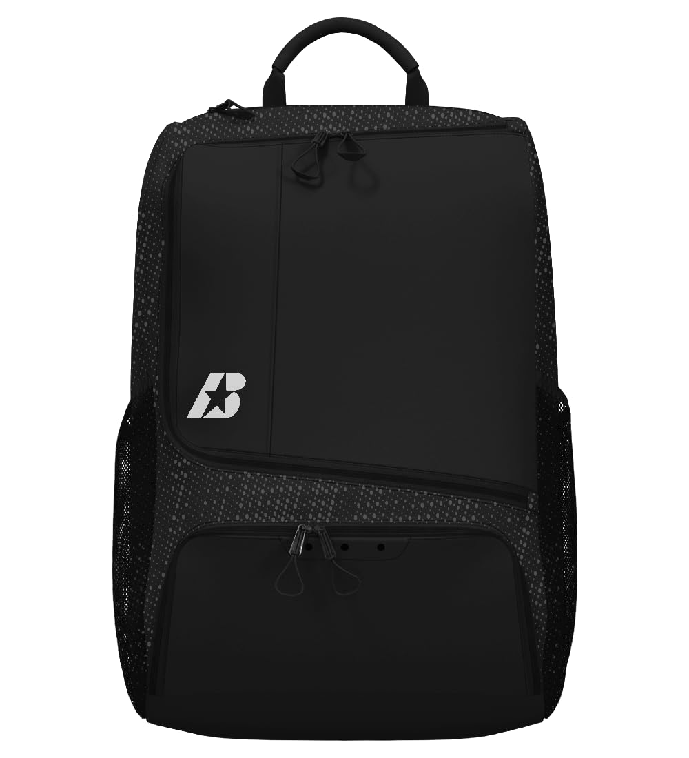 Baden Spielball-Rucksack, ideal für Basketball, Volleyball, Fußball und Fußball, Schwarz
