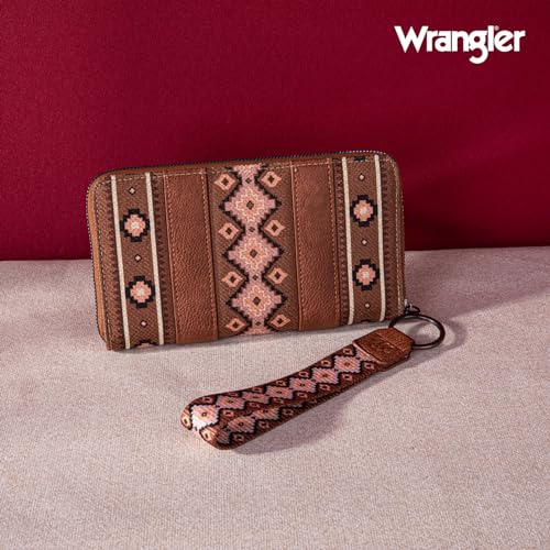 Image of X Wrangler Wristlet Western Wallet Boho Aztec Credit Card Holder for Women